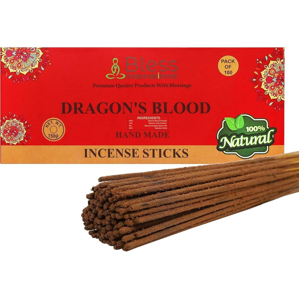 Räucherstäbchen Drachenblut Bio 100 Stk.