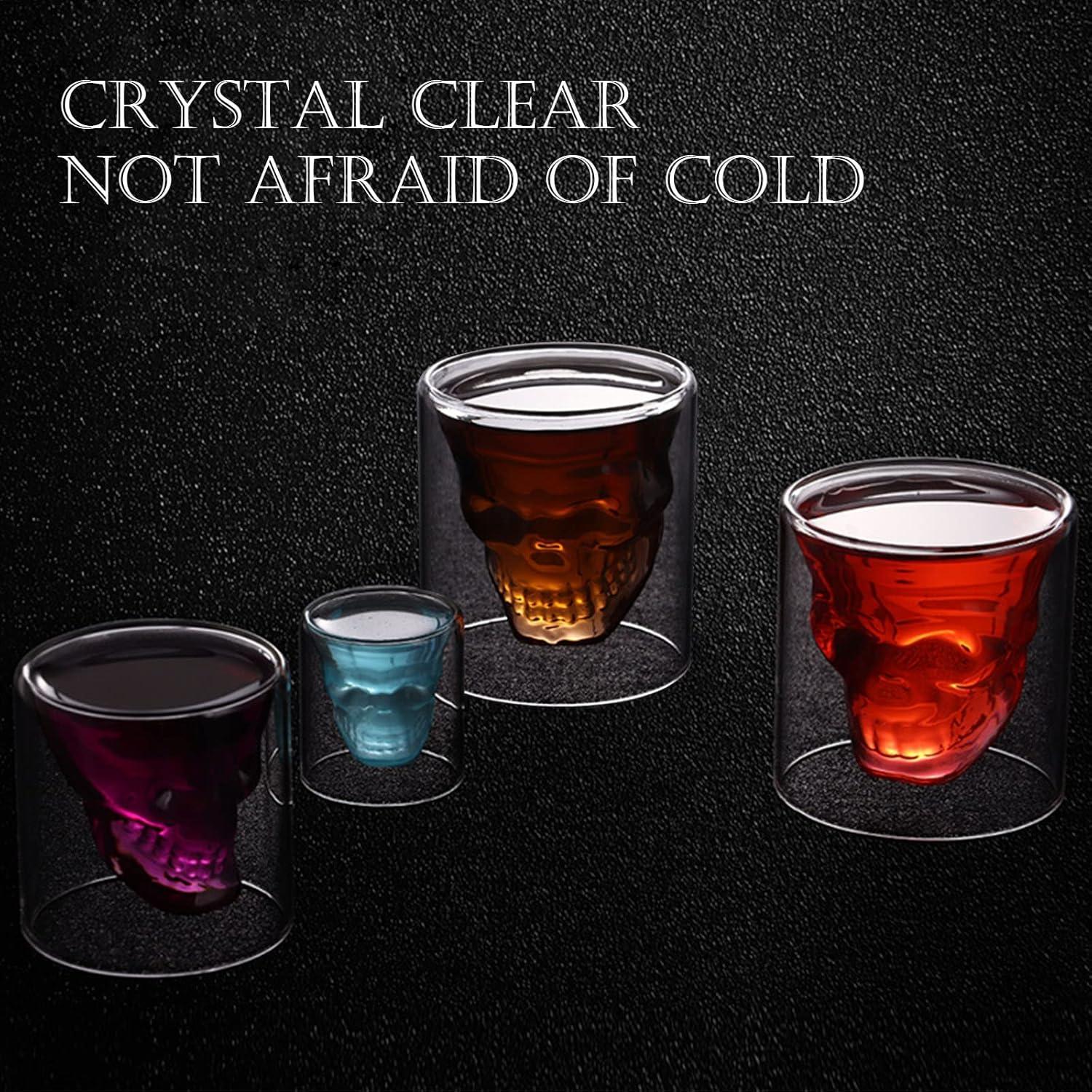 Totenkopf Glas Kristall Cocktailgläser Halloween Schnapsgläser 150ml