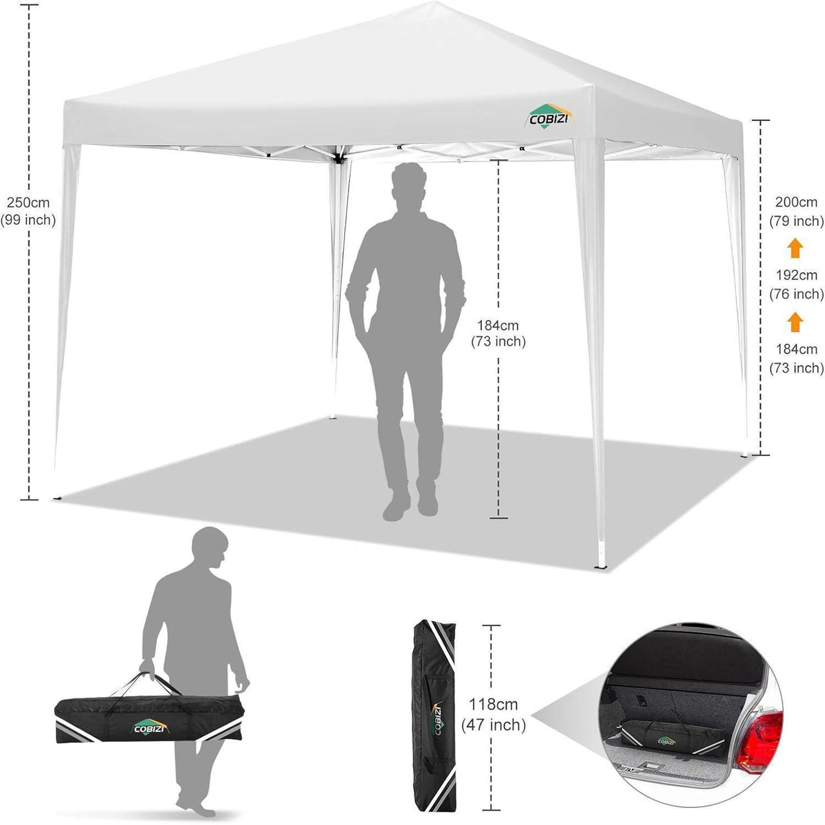 3x3m Pop-Up Pavillon Wasserdicht – Gartenparty & Events