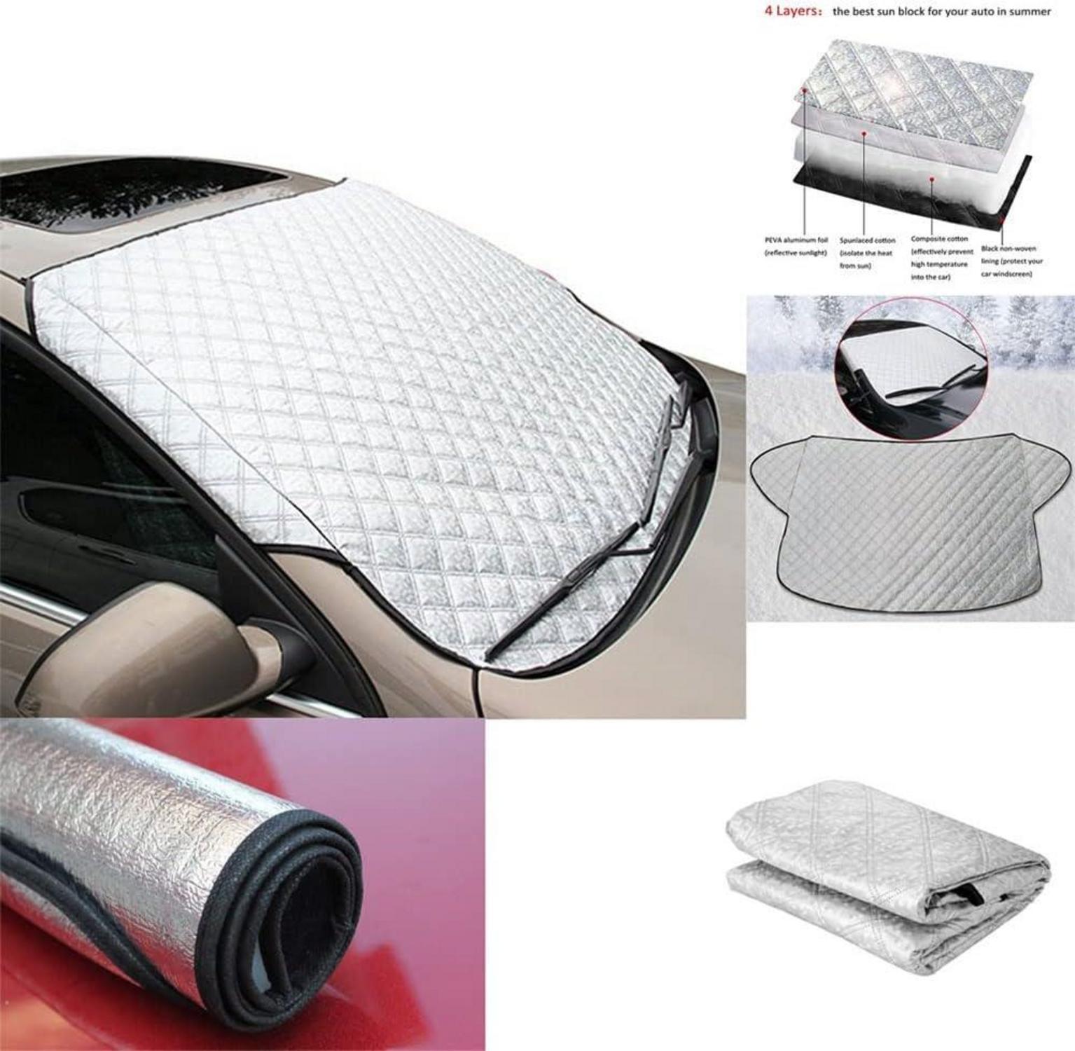 Frontscheibenabdeckung Magnet Auto Schnee Frost Eisschutz 190x100cm