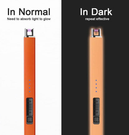 Elektrisches Feuerzeug USB-Lichtbogenanzünder orange