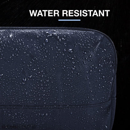 Herren Reise Kulturtasche, Wasserabweisendes Dopp Kit, Leichte Rasiertasche, Blau