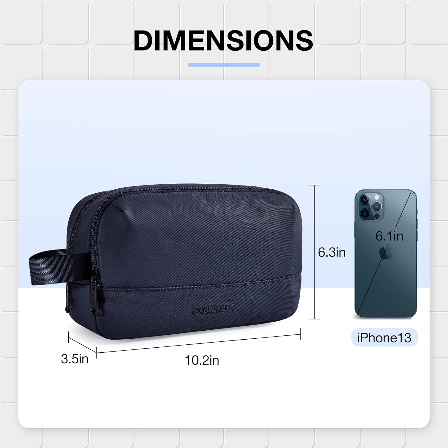 Herren Kulturtasche Reise Dopp Kit Wasserabweisend Blau