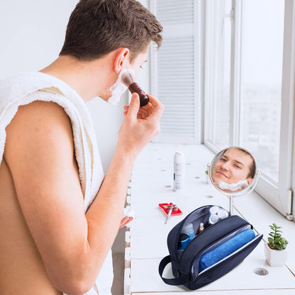 Kulturtasche Männer Reise Dopp Kit Wasserabweisend Blau