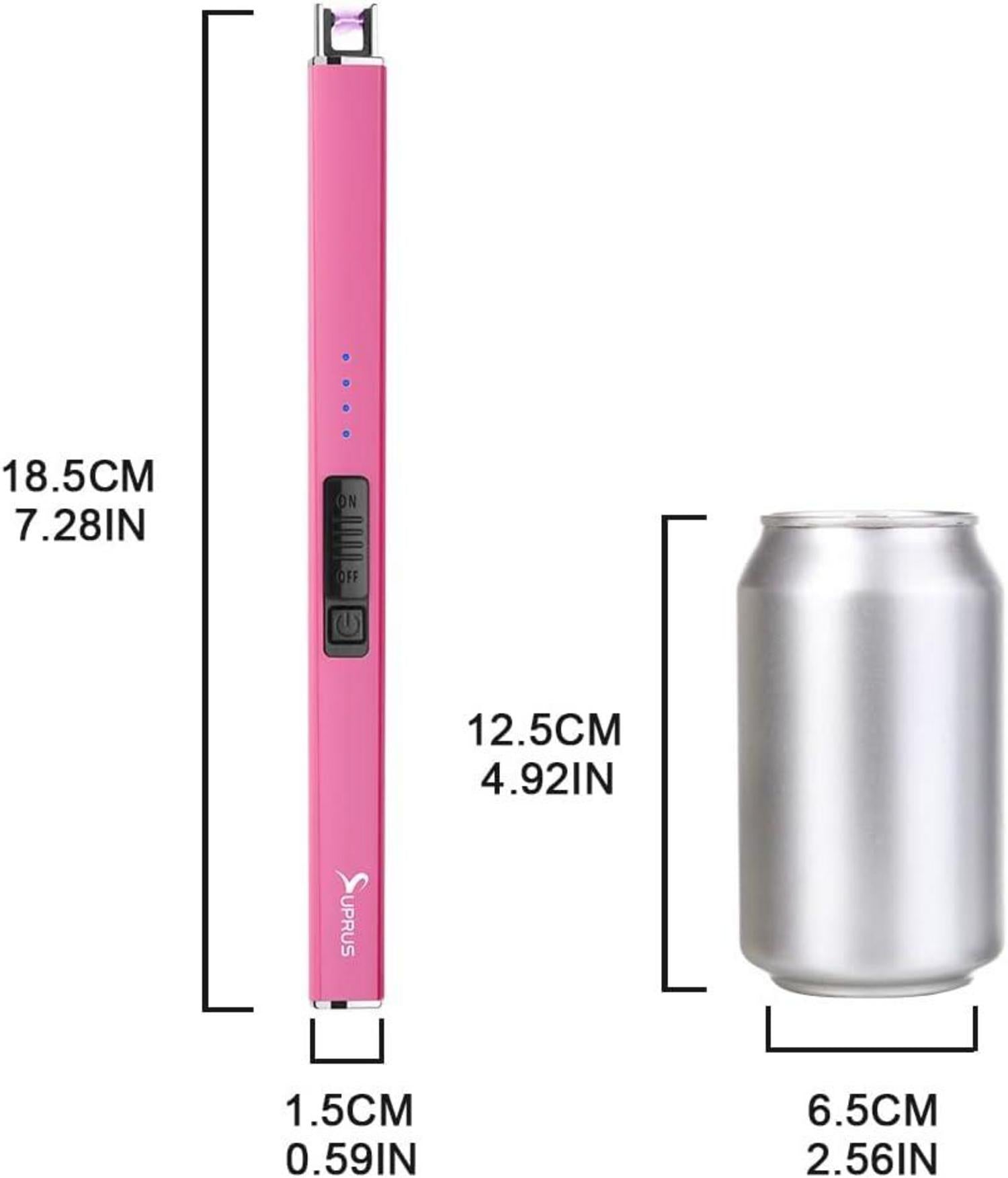 Elektrisches Feuerzeug USB-Lichtbogenanzünder wiederaufladbar rosa