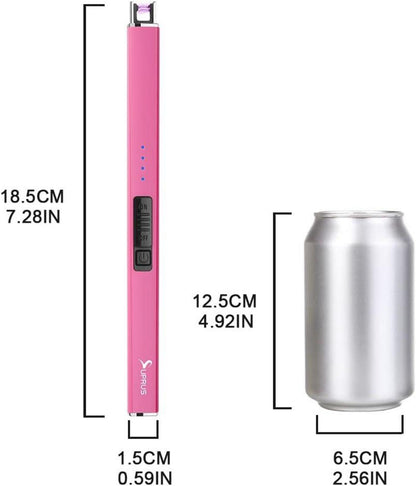 Elektrisches Feuerzeug USB-Lichtbogenanzünder wiederaufladbar rosa