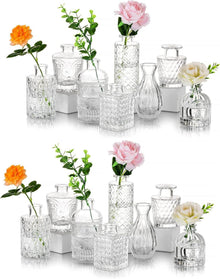 Kleine Glasvase Set Kristallvase Mini Vasen Tischdeko Vintage