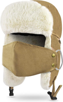 ERKOON Trooper Trappermütze Winter Unisex Outdoor warm mit Ohrenklappe