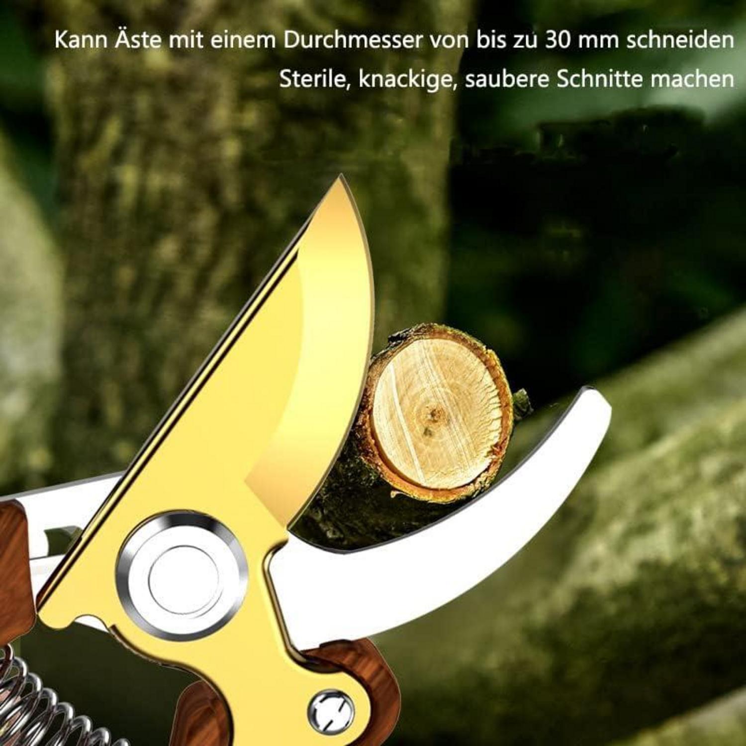 Horsvill Gartenschere aus japanischem SK4-Stahl, Garden Shears, Professional Pruning Shears