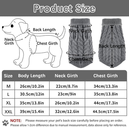 Hundepullover Winter Warm Kleine Hunde Rollkragen