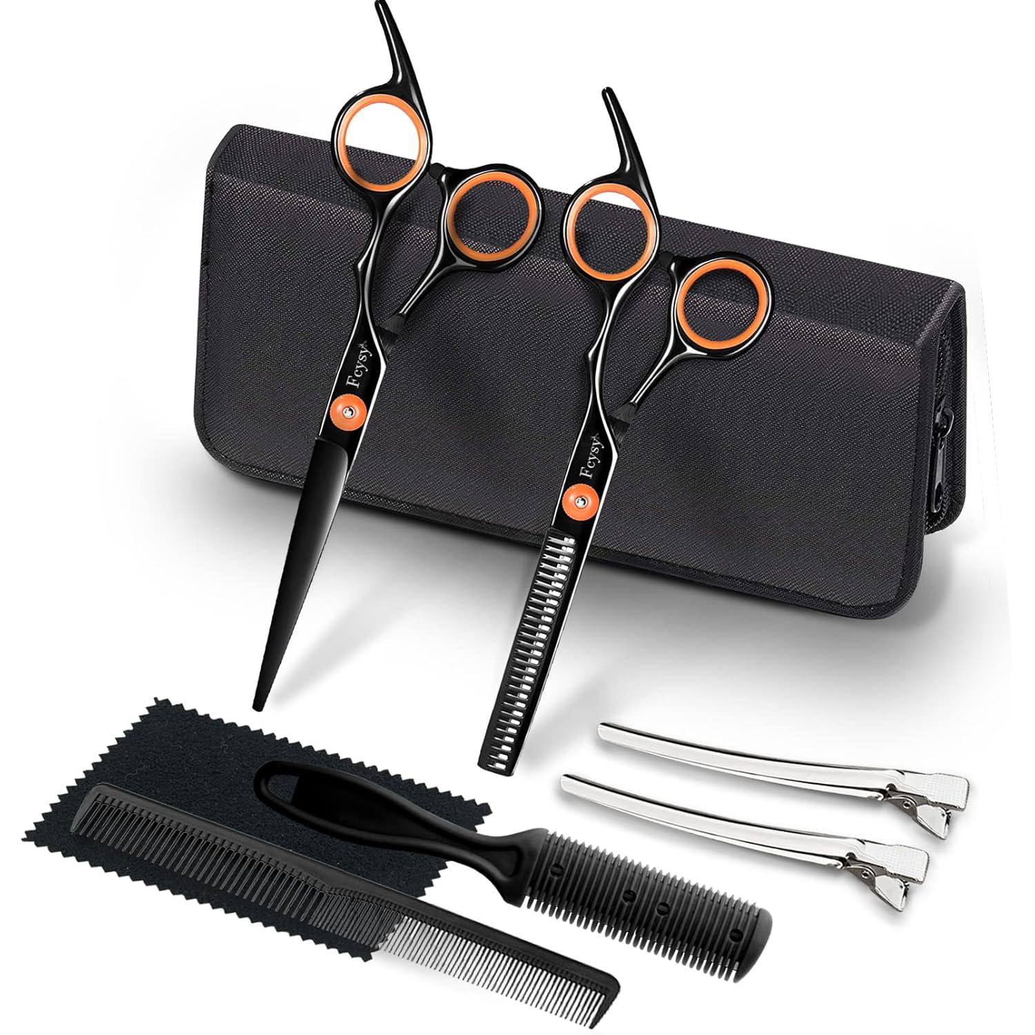 Professionelles Haarschneideschere Set 6 Zoll für Haare Frauen Männer