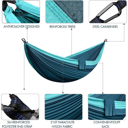 Langlebige 2-Personen Outdoor Hängematte 300 x 200 cm, bis