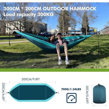 Langlebige 2-Personen Outdoor Hängematte 300 x 200 cm, bis