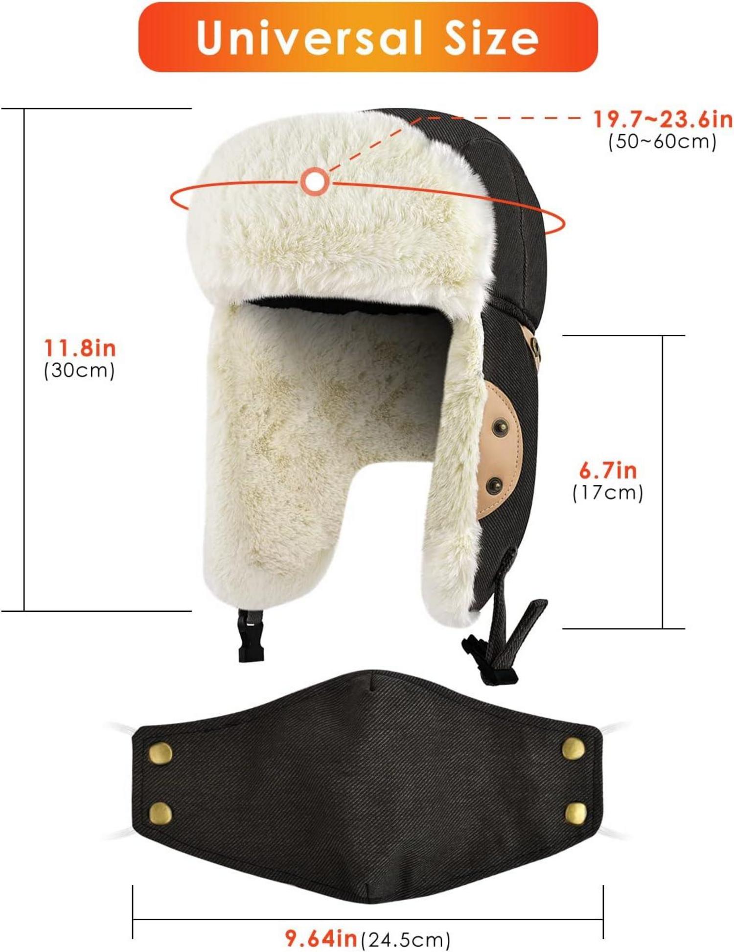 Winter Trooper Trappermütze winddichte Maske Skifahren Snowboarden