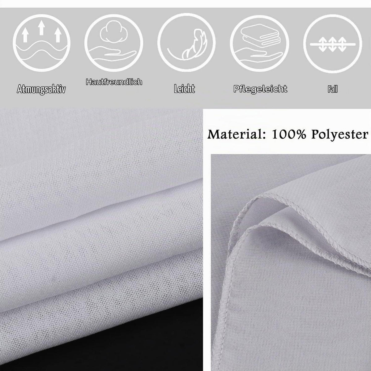 Chiffon Schal Damen leicht weich für Abendkleider Hochzeit Braut Silber Grau