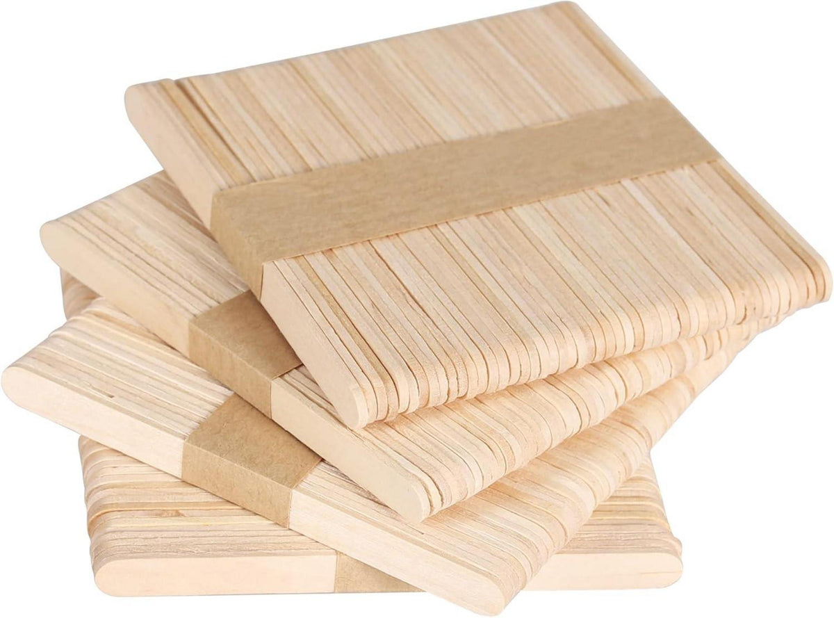 Holzstäbchen Basteln Eiscreme Stiel Naturholz 200 Stück