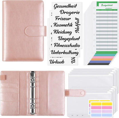Budget Binder A6 Ringbuch Geldumschläge 12 Budgetbogen Geschenke