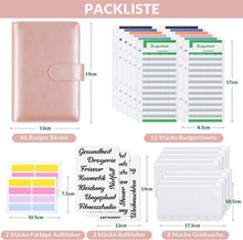 A6 Budget Binder Organizer mit Geldumschläge und 12