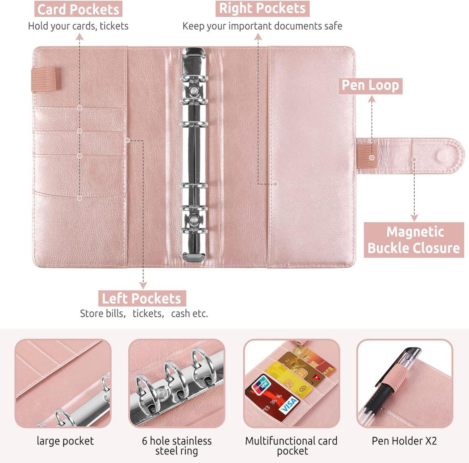 Budget Binder A6 Ringbuch Geldumschläge 12 Budgetbogen Geschenke