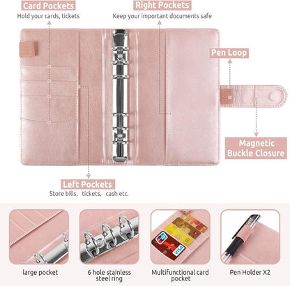 Budget Binder A6 Ringbuch Geldumschläge 12 Budgetbogen Geschenke