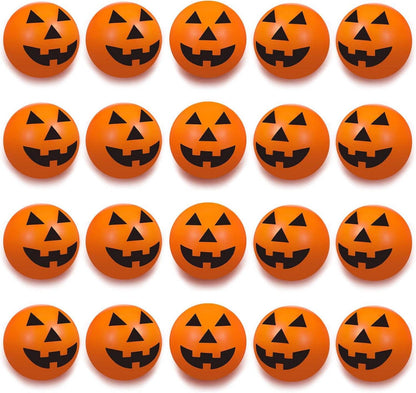 Halloween Hüpfbälle Kürbis Gummiball Flummi Partytüten 20er Set