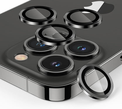 Kameraschutz 4er Set iPhone 13 Pro Max 9H Gehärtetes Glas Schwarz