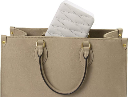 Kleine Schmuckschatulle Reise, Diamant gesteppt, Leder, Grau