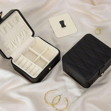 Kleine Schmuckschatulle | Reise Schmuckbox Damen Schwarz
