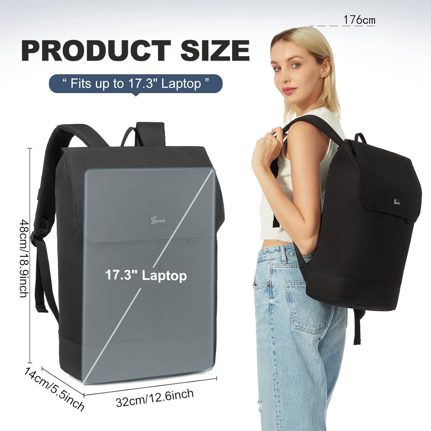 Rucksack Damen 17 Zoll Laptop Diebstahlsicherung Wasserdicht