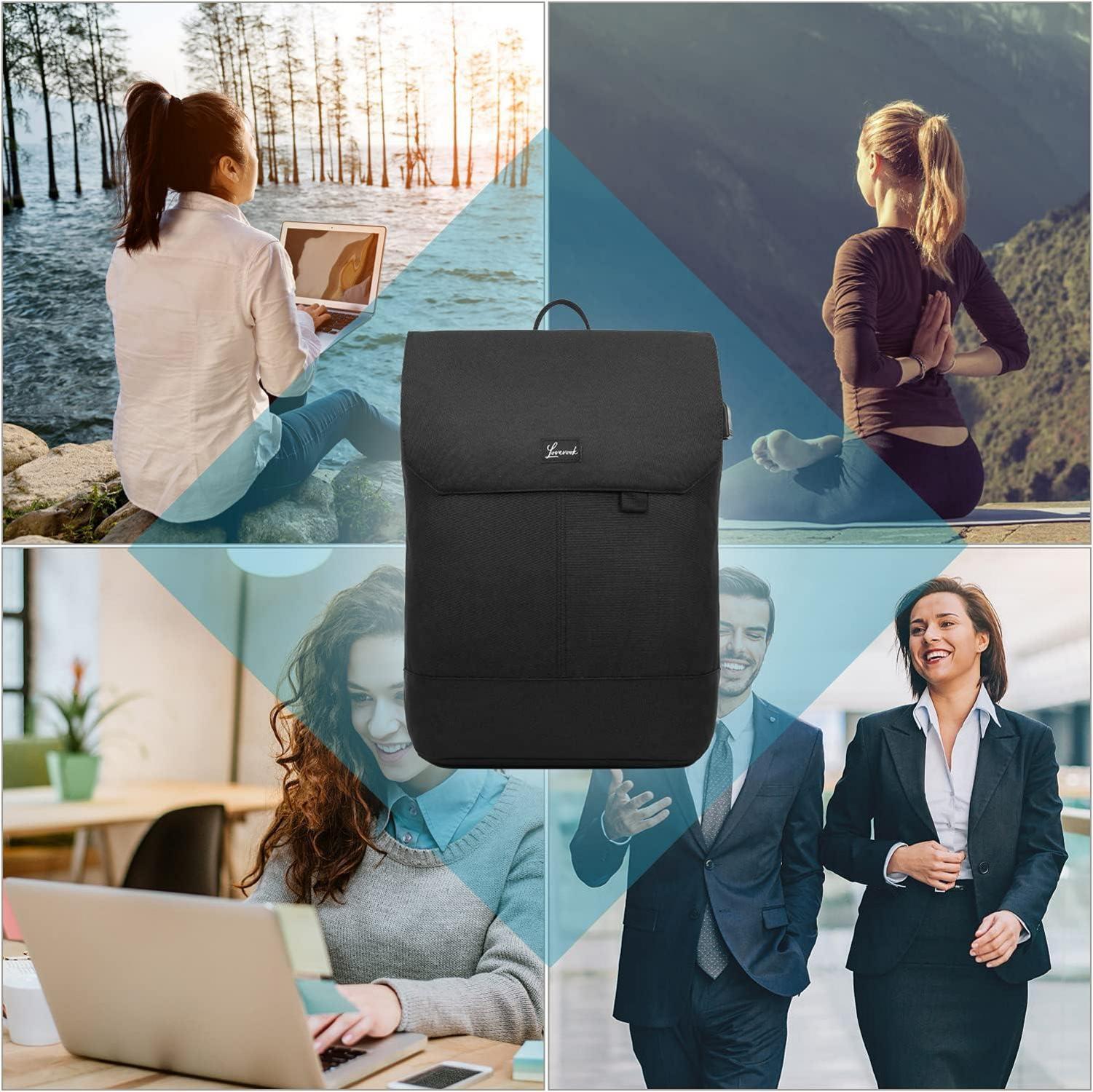 Damen Rucksack 17 Zoll Laptop Schulrucksack Diebstahlsicherung