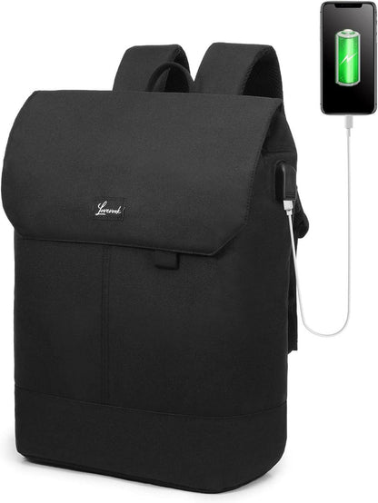 LOVEVOOK 17 Zoll Laptop Rucksack Damen Anti Diebstahl Daypack Schwarz