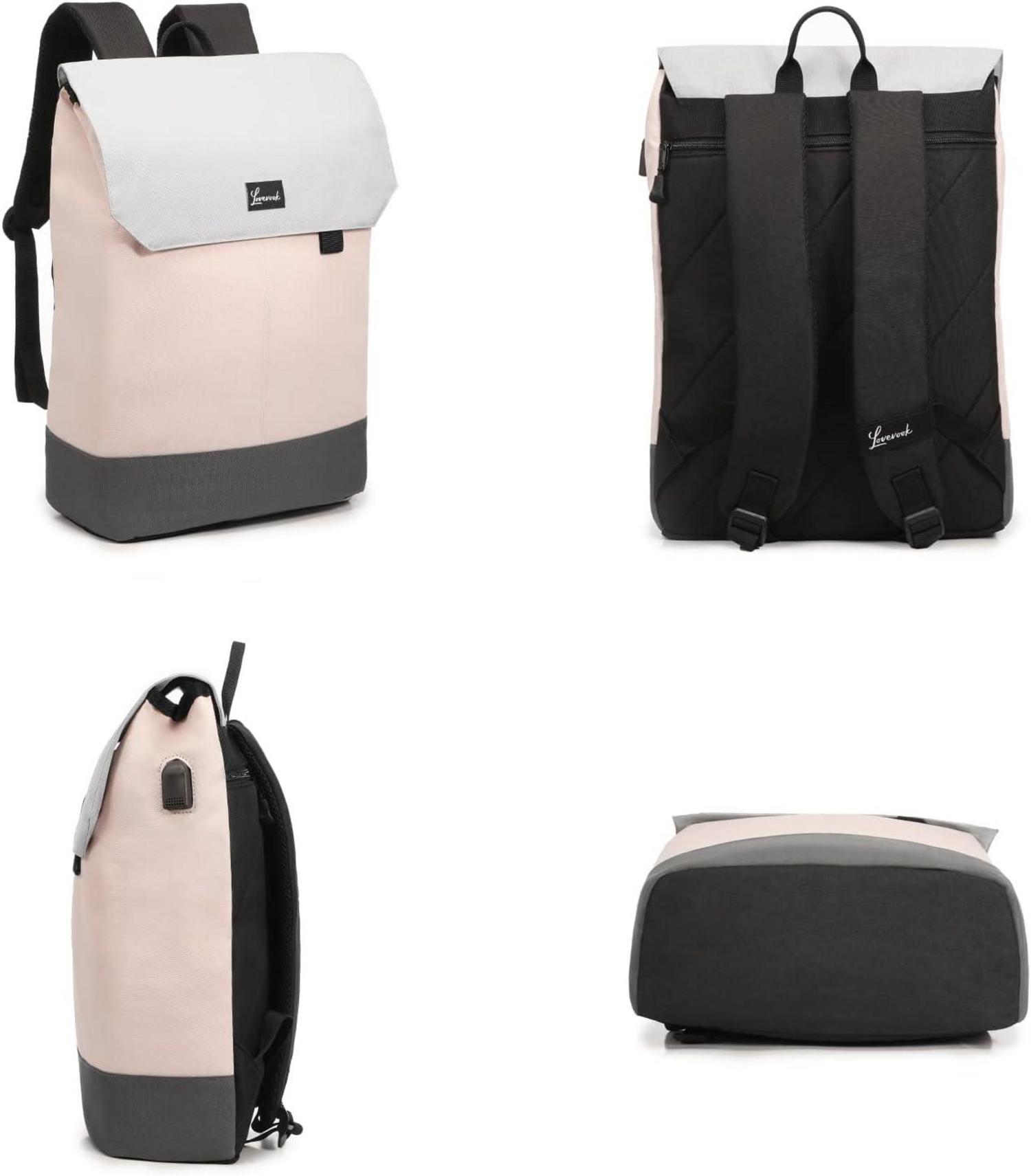 Rucksack Damen 17 Zoll Laptop Schulrucksack Mädchen Anti Diebstahl Elegant