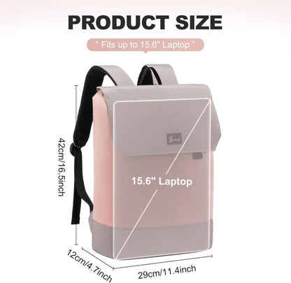 Schulrucksack Mädchen Wasserdicht Laptopfach 15,6 Zoll Diebstahlsicherung Rosa