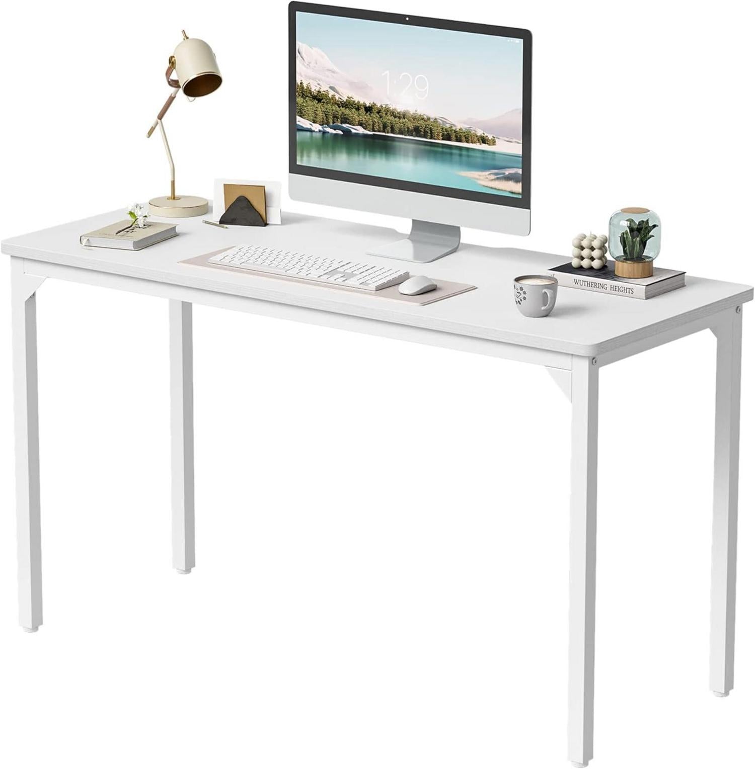 Schreibtisch Computertisch Stabil Industrie-Design White 120x60x75cm