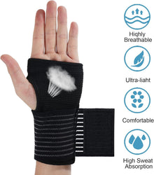 Handgelenkbandage 2 Stück Klettverschluss Sport Alltag