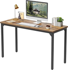 Schreibtisch 120x60x75 cm Stahl Industrie-Design Braun