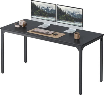 Schreibtisch 140x60x75 cm Stabil Schwarz Bürotisch Industrie-Design