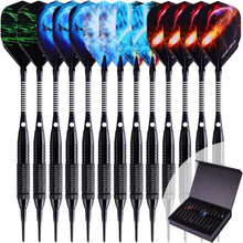 Profi Softdarts Set 12 Stück 18g Kunststoffspitze Schwarz
