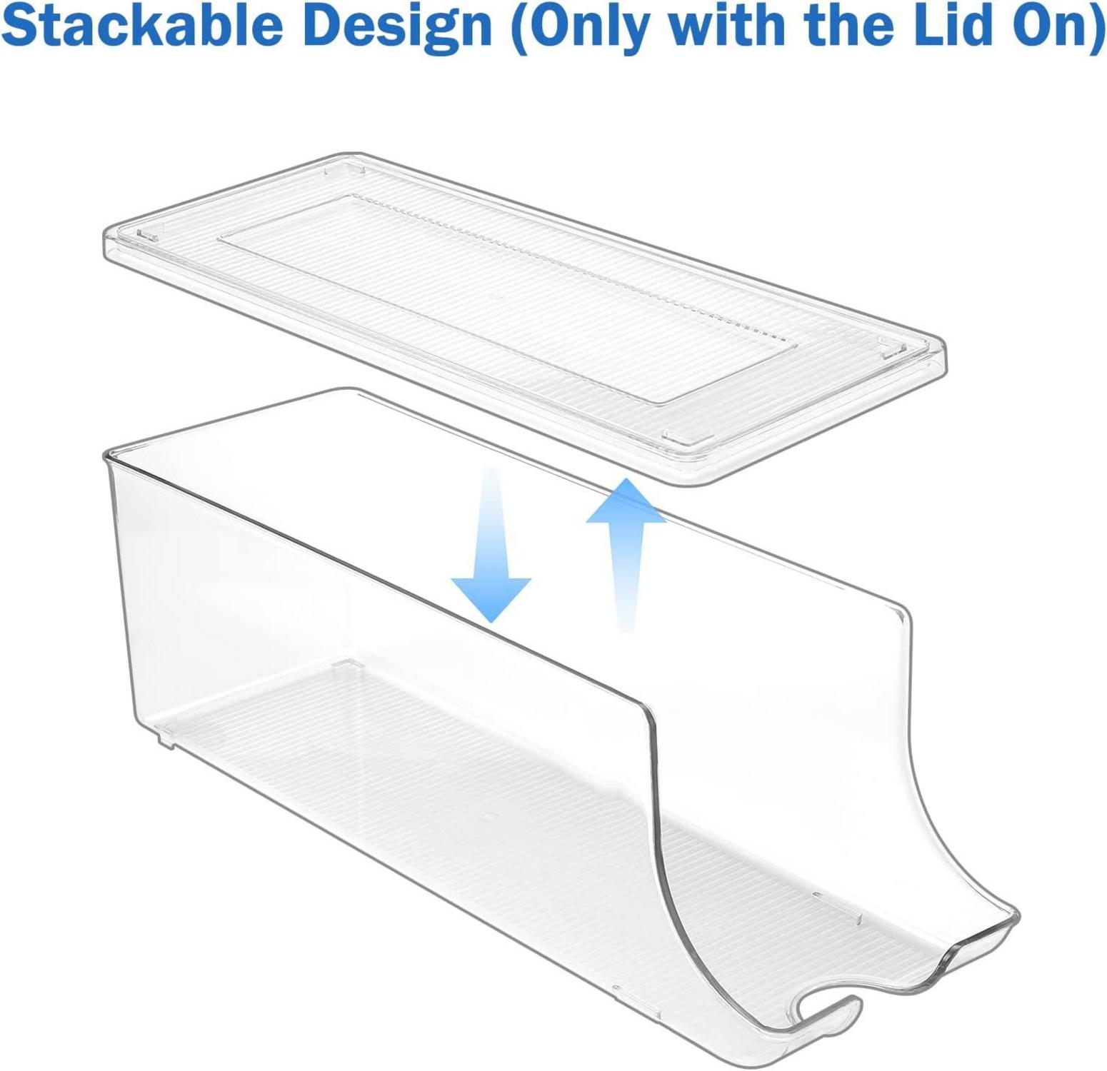 Puricon Dosenhalter Kühlschrank Organizer Set, Stapelbarer Can Holder mit