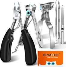 DRMODE Profi Fußnagelzange Set - Scharfer Nagelzwicker für Senioren
