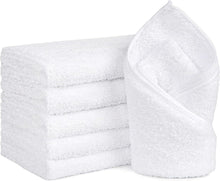 6er Pack weiße Mikrofaser Handtücher 16x28 Zoll - saugfähig & schnell