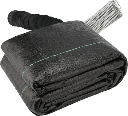 Unkrautschutzgewebe 1m x 25m mit 30 Gartenpflöcke