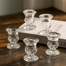 Kerzenhalter Glas 10er Set für Stabkerze Weihnachten Hochzeit