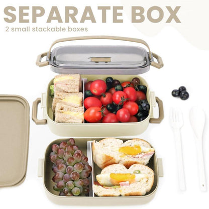 Bugucat Lunchbox Kinder mit Fächern 1900ml Bentobox