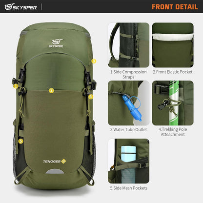 SKYSPER TENGGER 35L Wanderrucksack Ultraleicht Camping Outdoor Rucksack