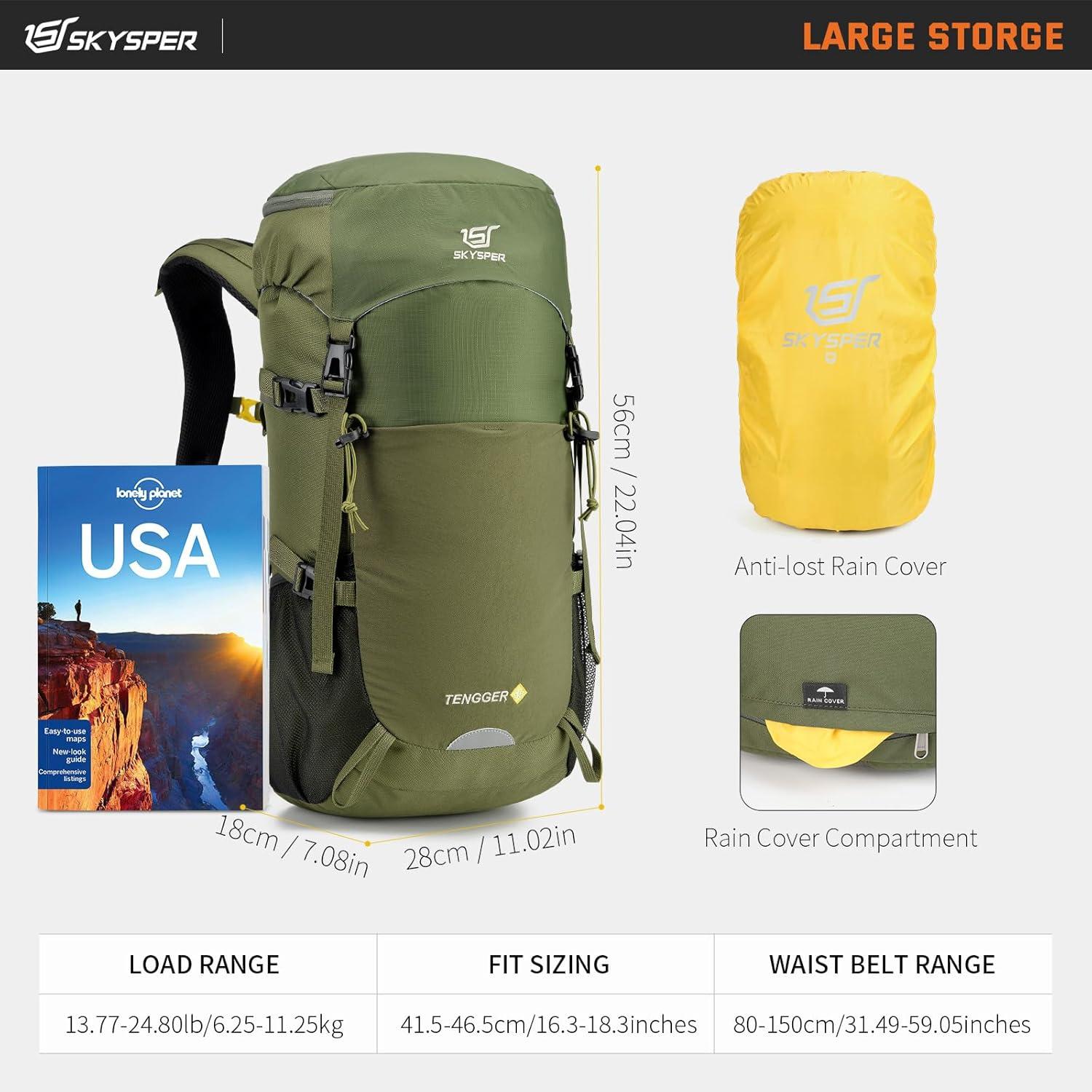 Wanderrucksack 35L/50L Ultra Leichtgewicht Camping Backpack