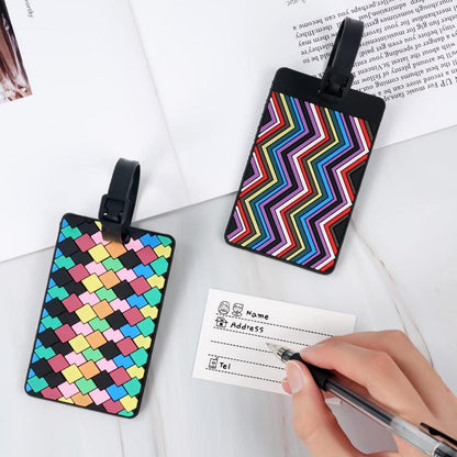 Silikon Kofferanhänger Set – Bunte Gepäckmarken für Reisen
