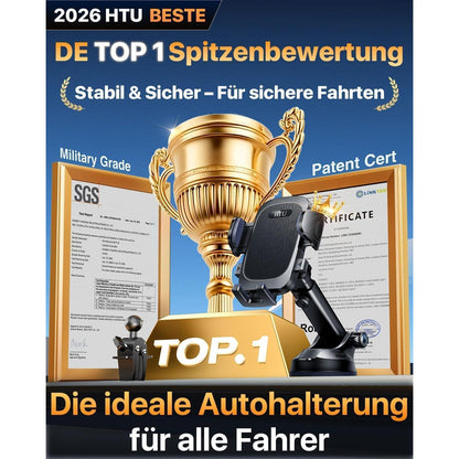 Handyhalterung Auto 360° Drehbar – Starker Saugnapf & Lüftung