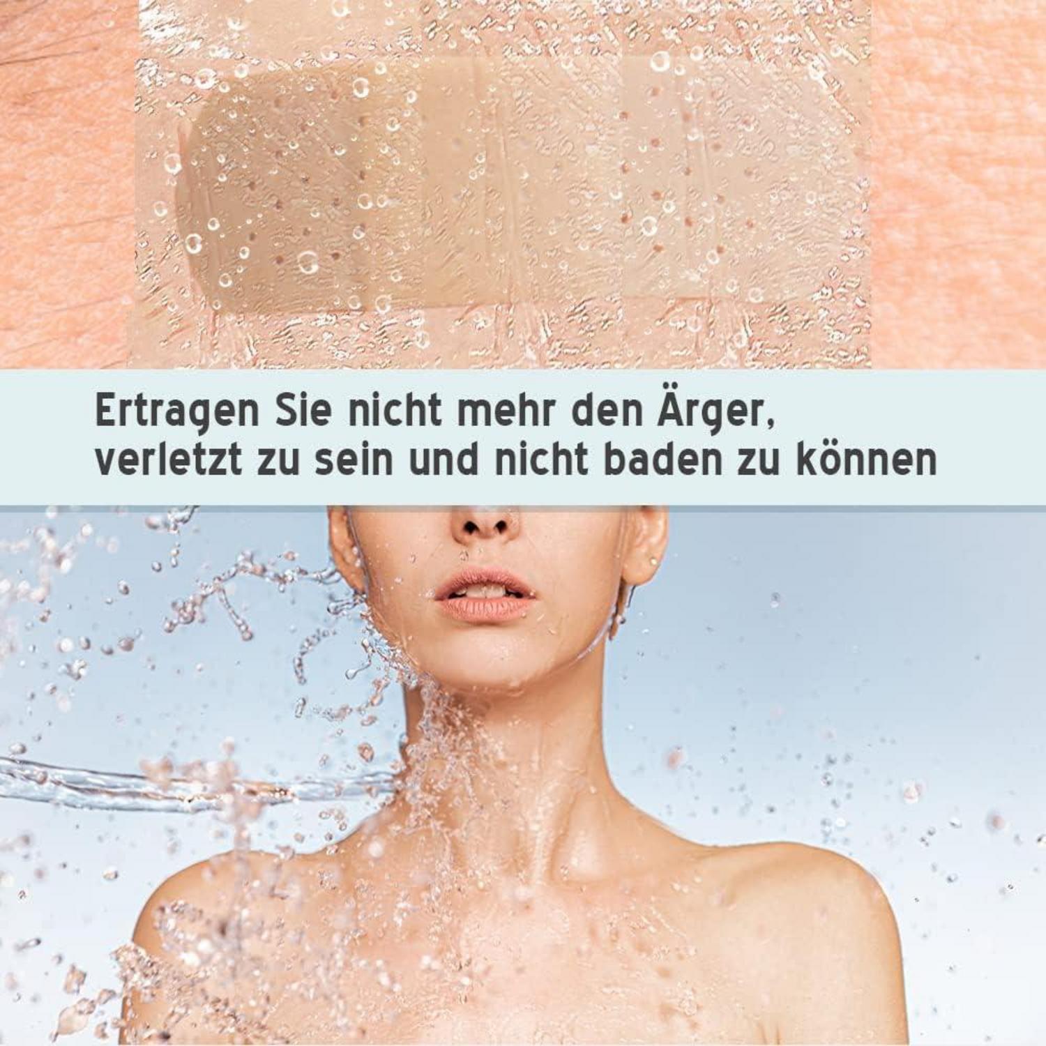 2 Stück Wasserdicht Transparent Bandage 10x100cm 5x50cm