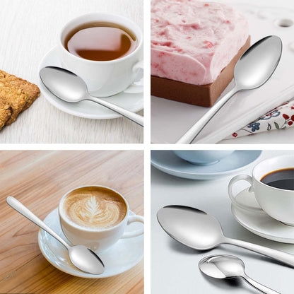 Teelöffel Set Kaffeelöffel Set 24 Stück Edelstahl 14,5cm